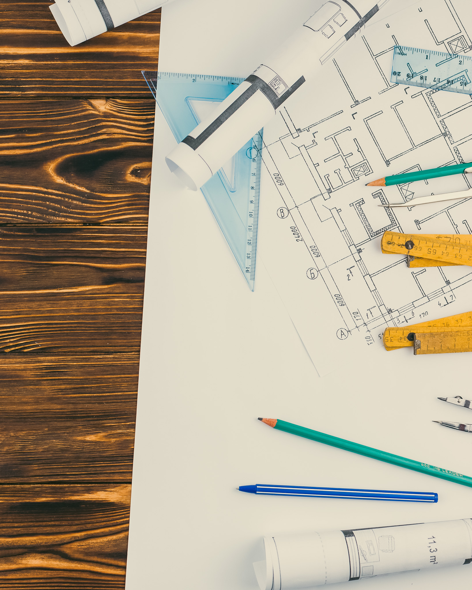 Architecture Concept With Copyspace Left